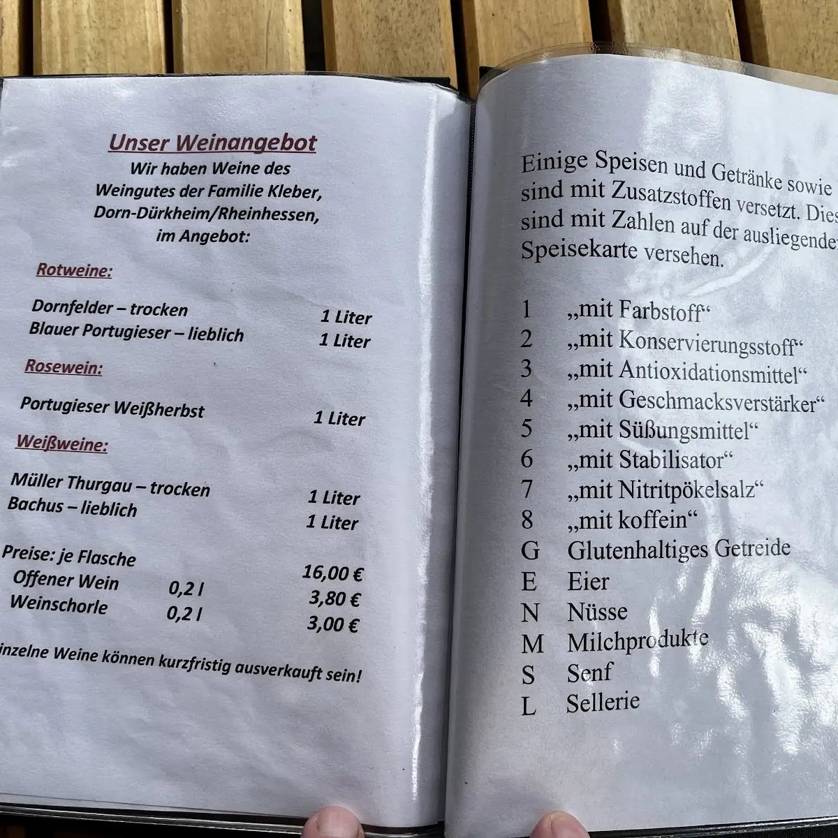 Speisekarte photo 6