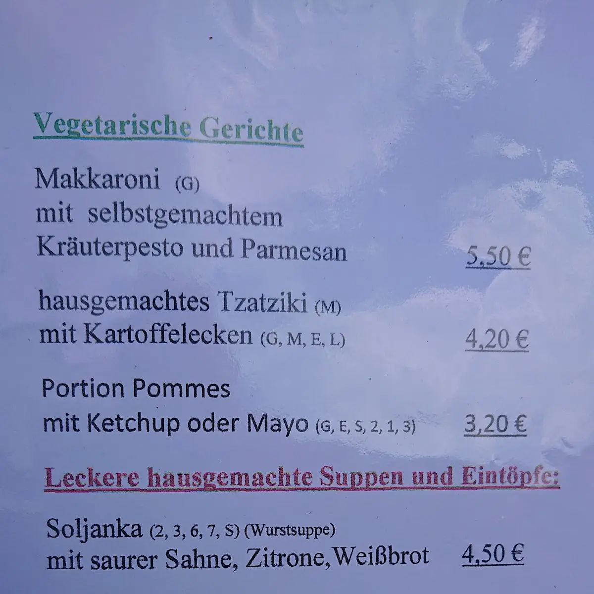 Speisekarte photo 8