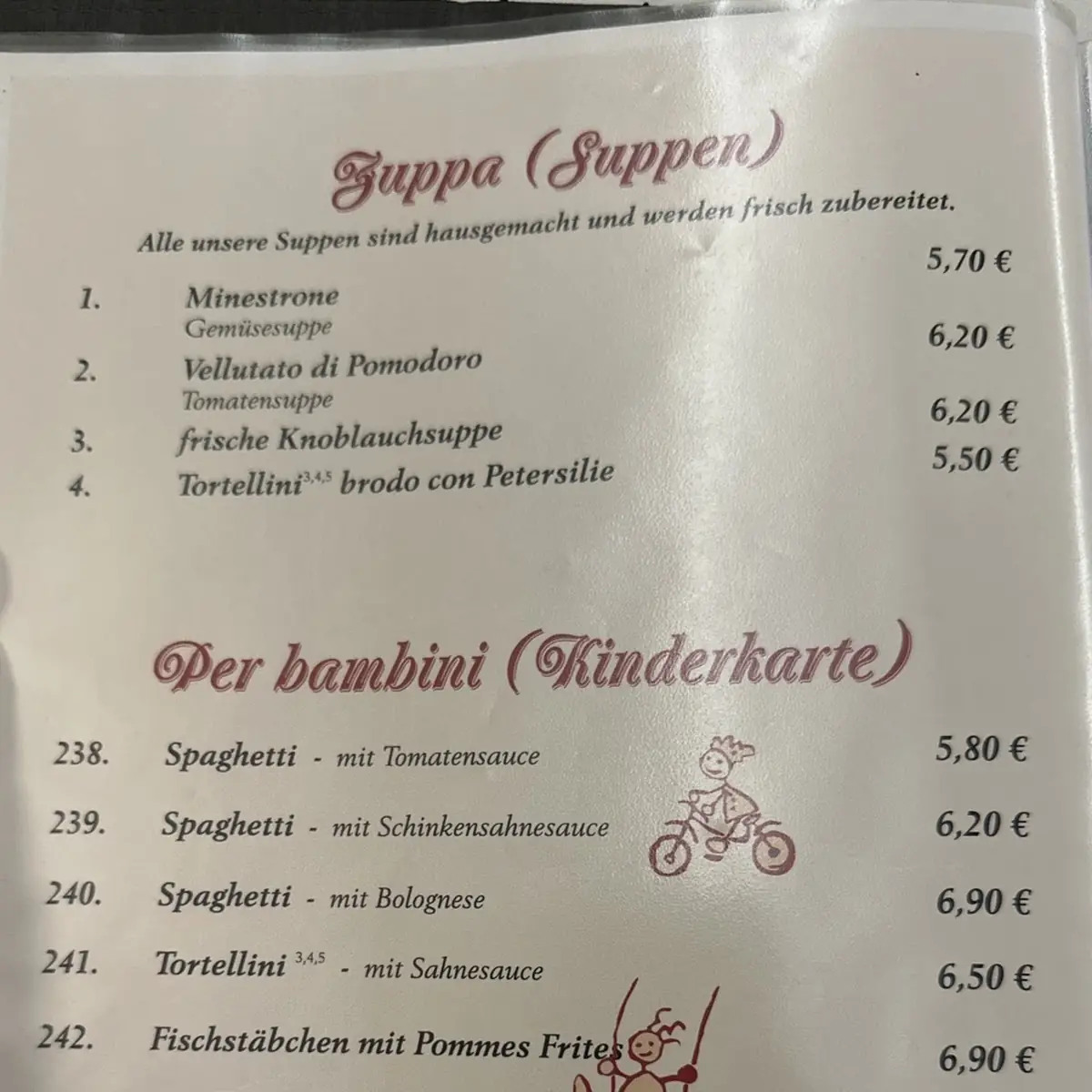 Speisekarte photo 1