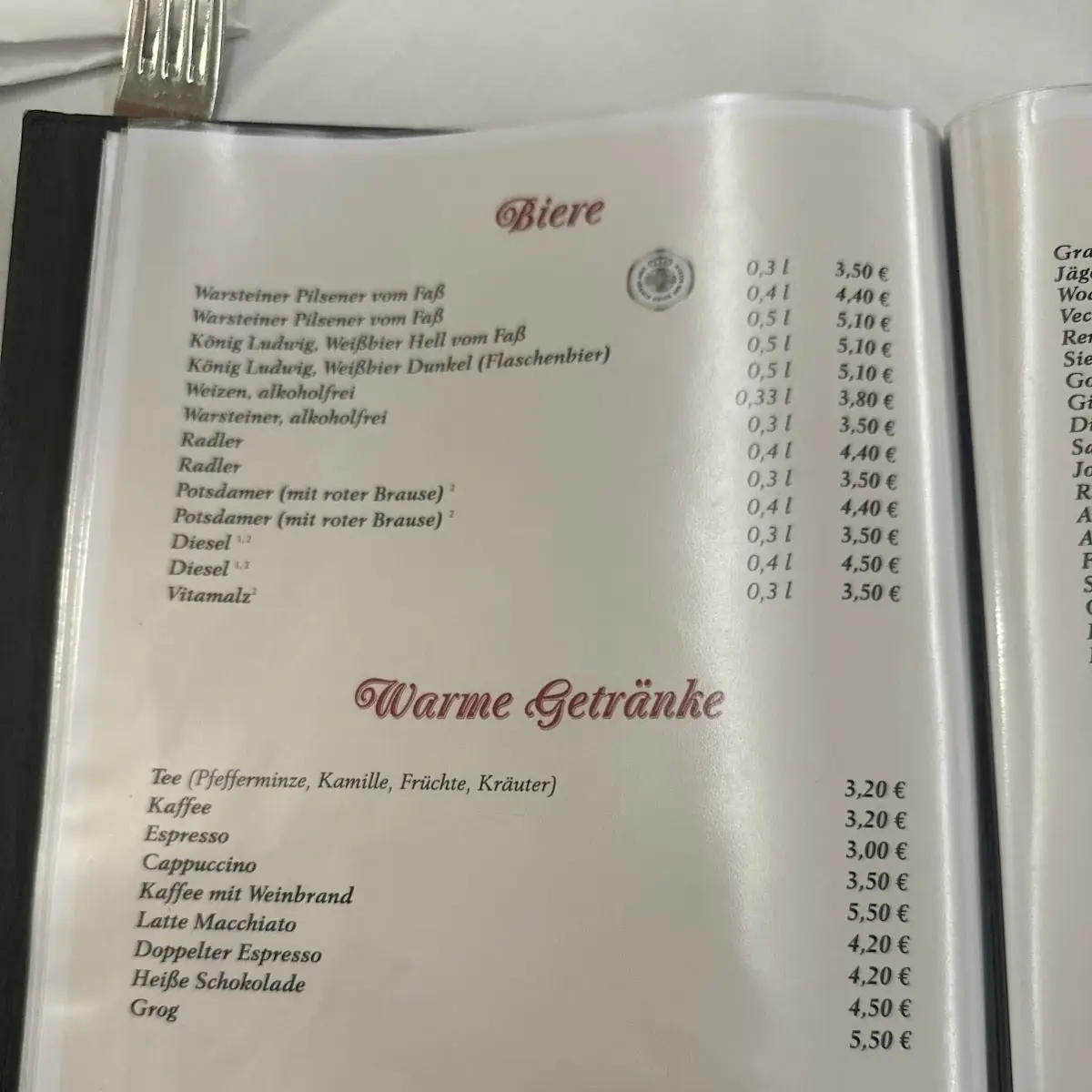 Speisekarte photo 9