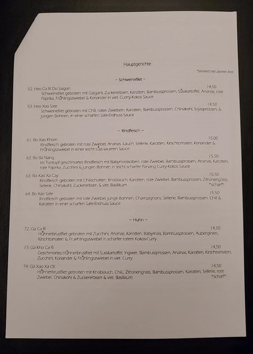 Speisekarte photo 1