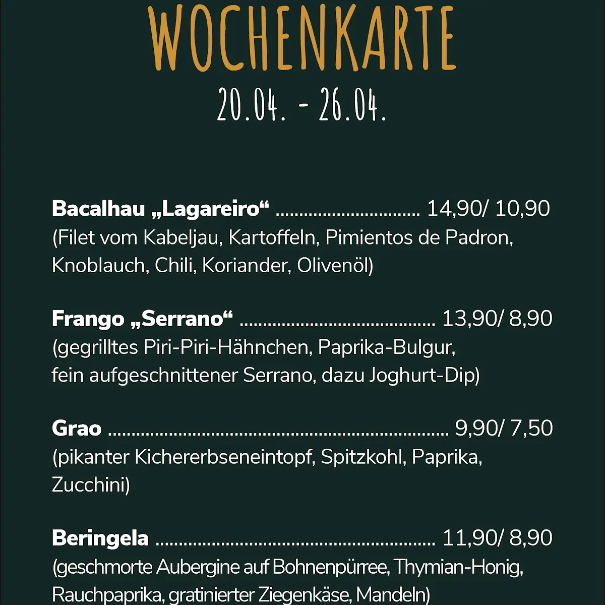 Speisekarte photo 2