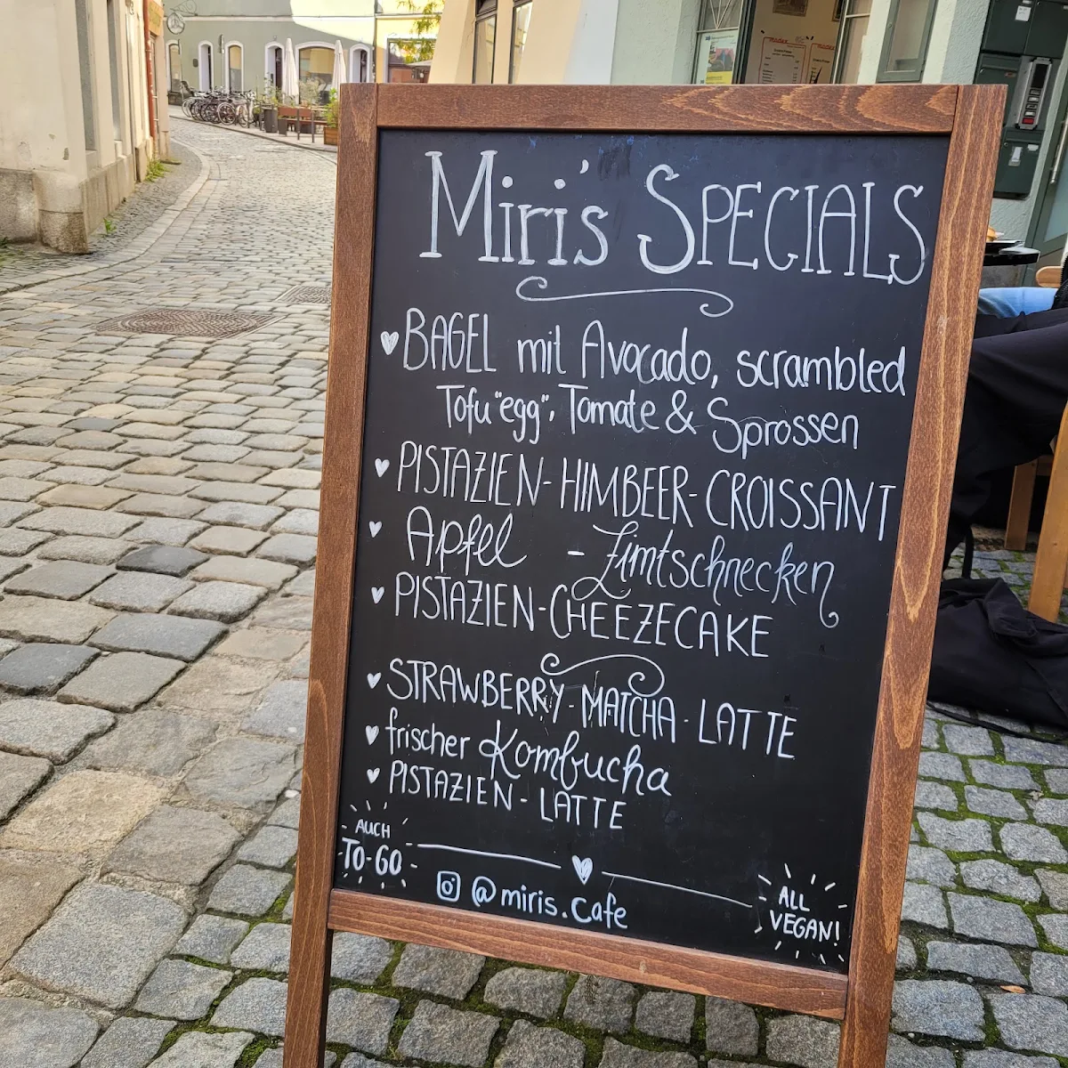 Speisekarte, Miri´s Café