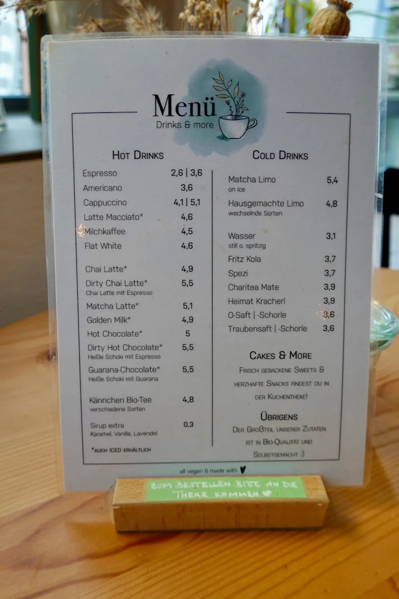 Speisekarte, Miri´s Café