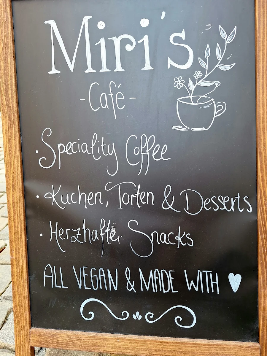 Speisekarte, Miri´s Café