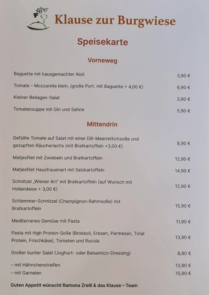 Speisekarte photo 1