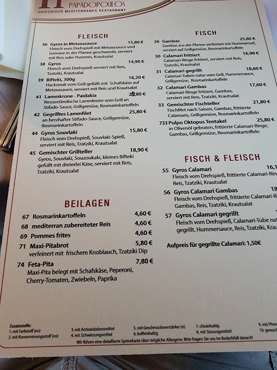 Speisekarte photo 1