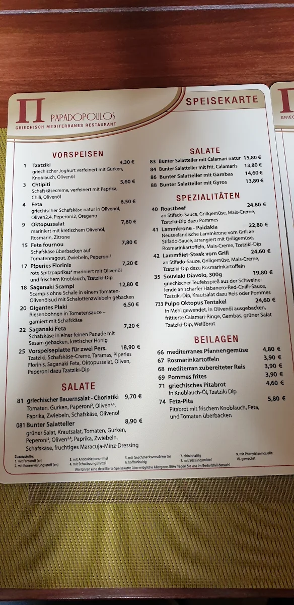 Speisekarte photo 9