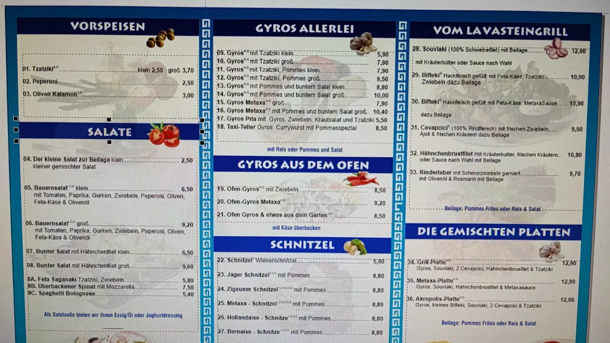 Speisekarte photo 5