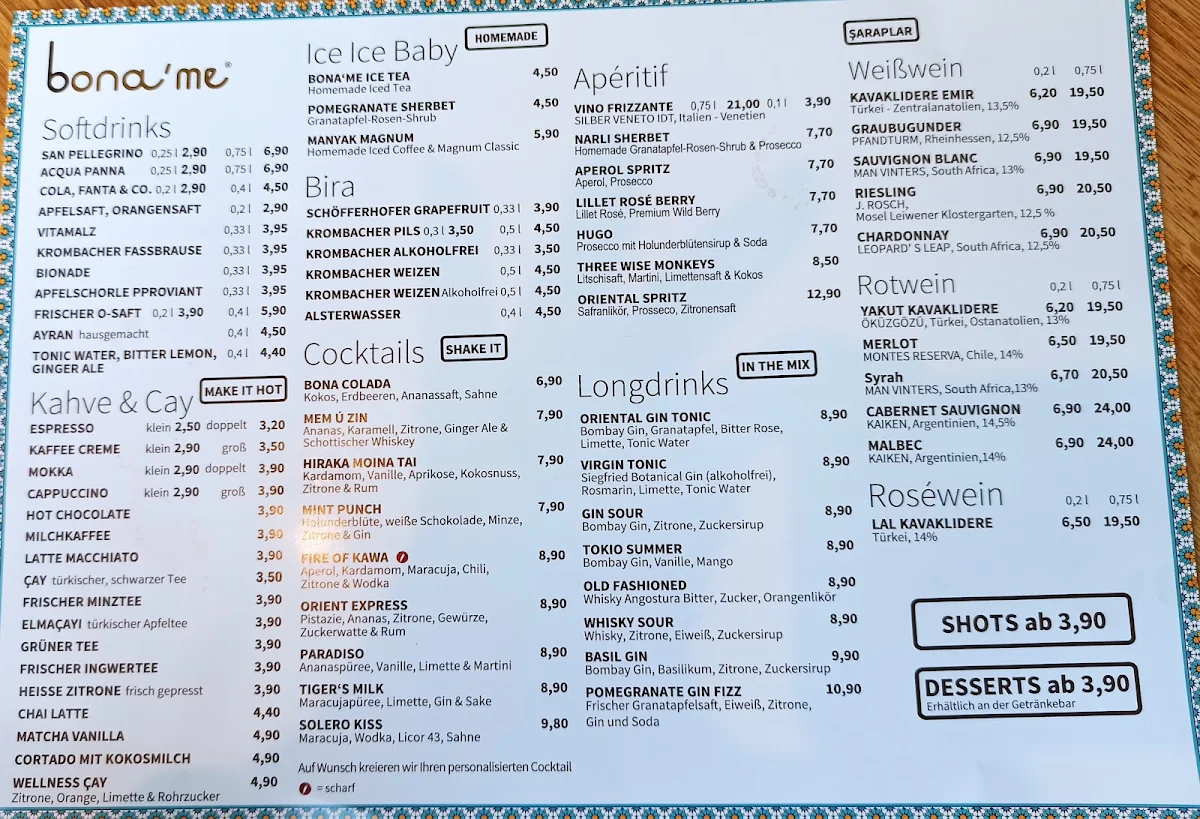 Speisekarte photo 8