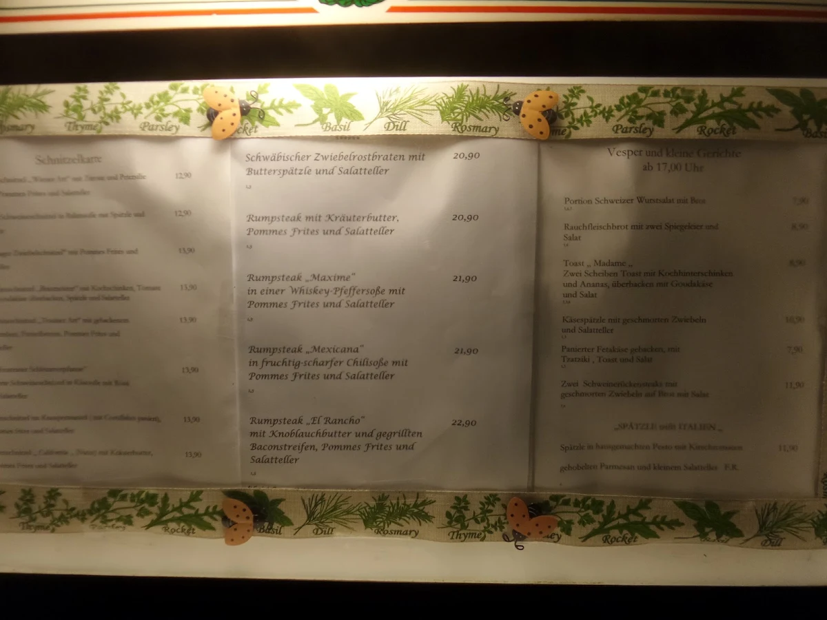 Speisekarte photo 2