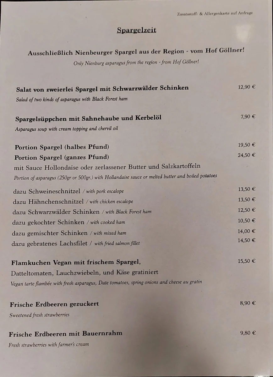 Speisekarte photo 2