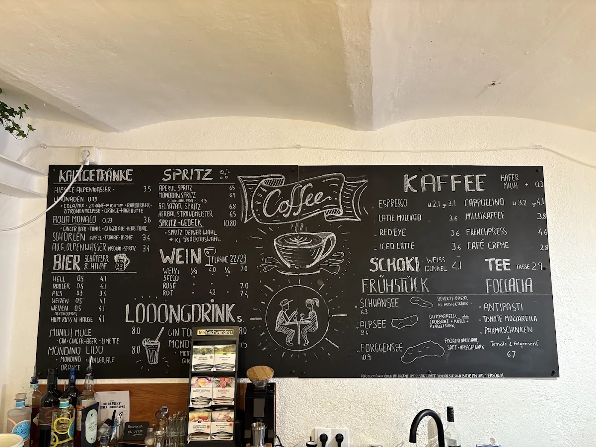 Speisekarte, IFNI Café/Rösterei