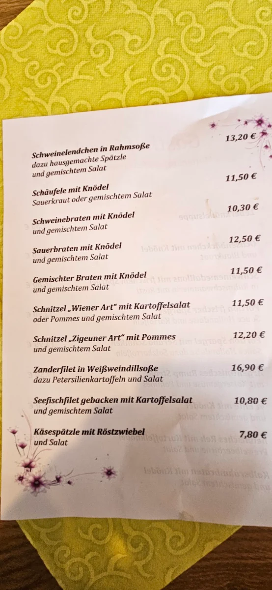 Speisekarte photo 1