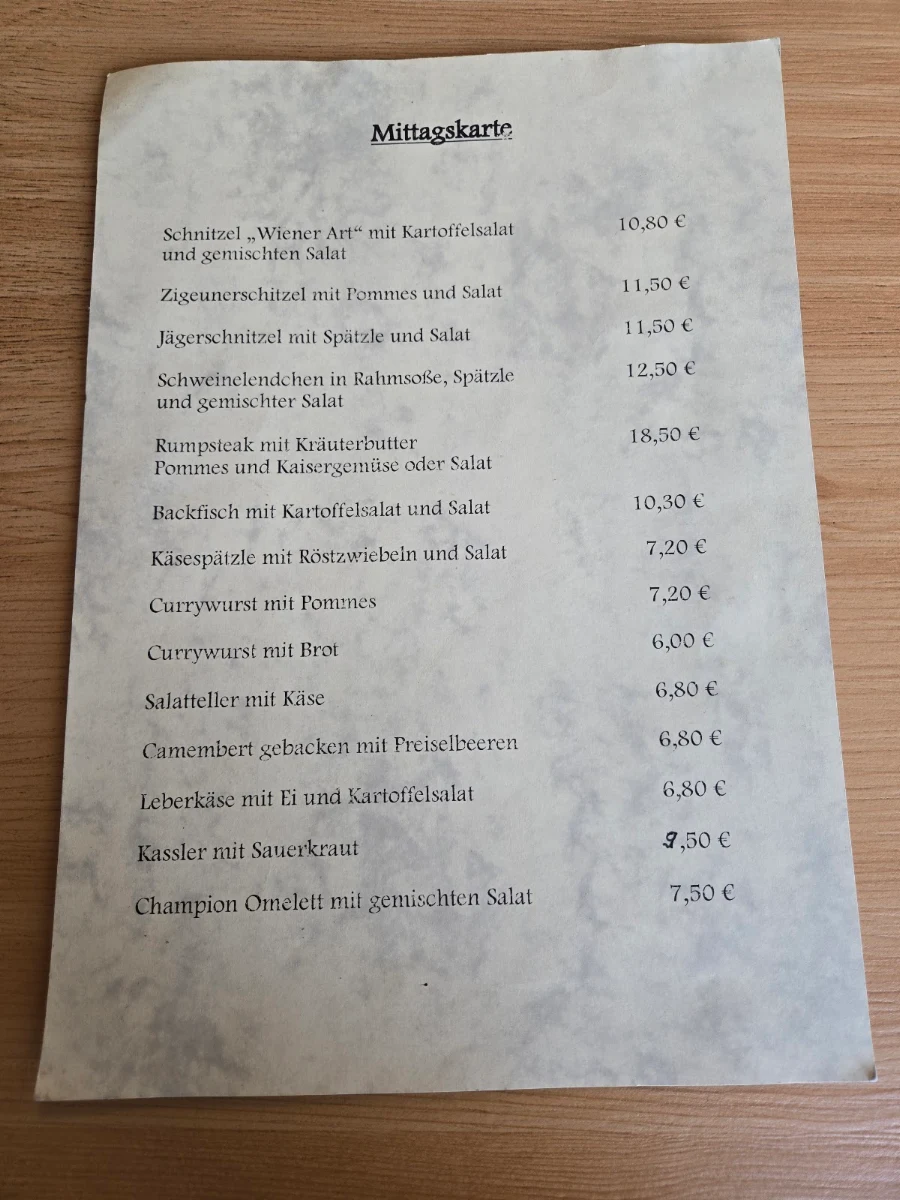 Speisekarte photo 2