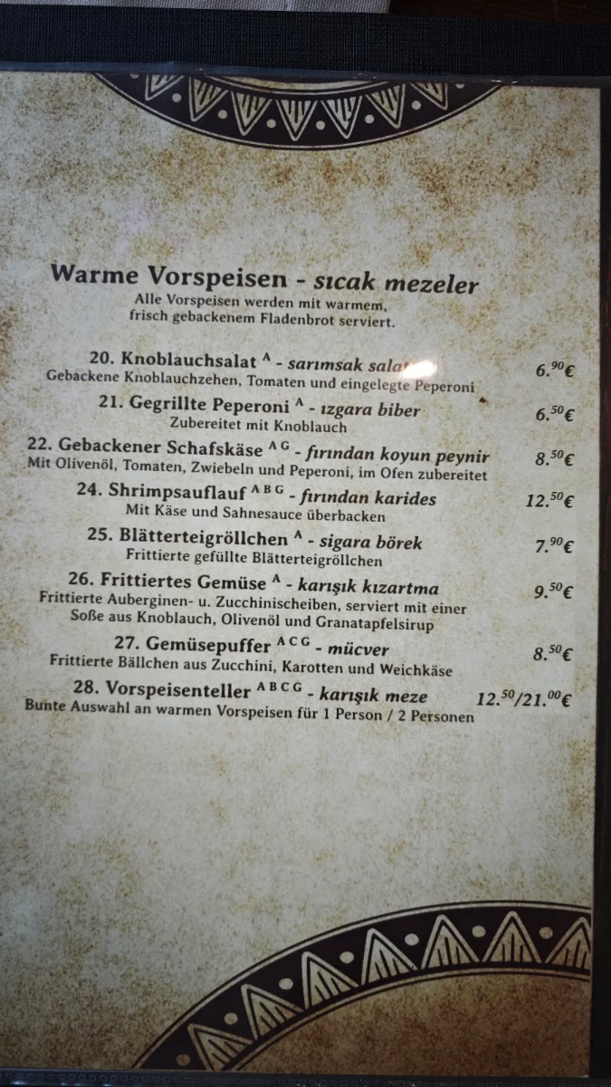 Speisekarte photo 1