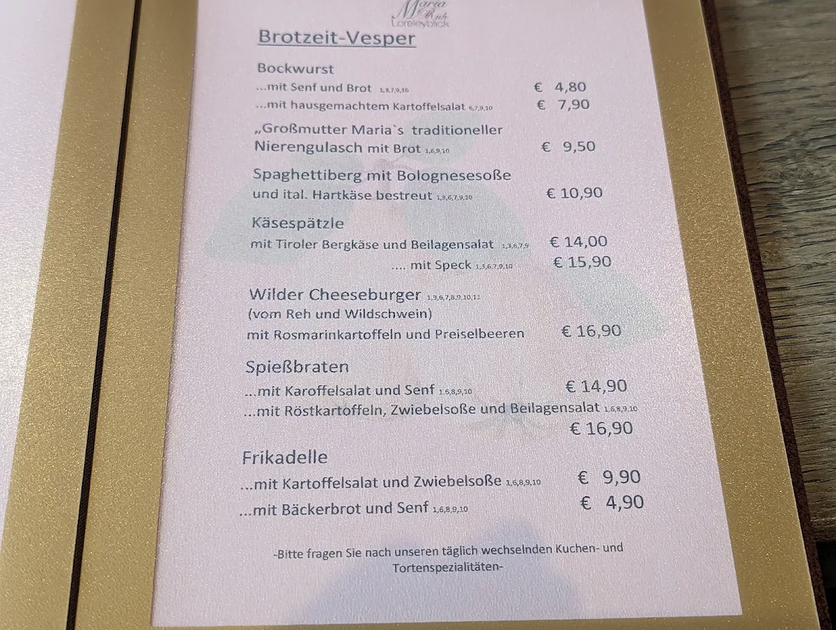 Speisekarte photo 2