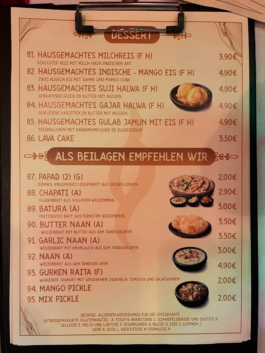 Speisekarte photo 2
