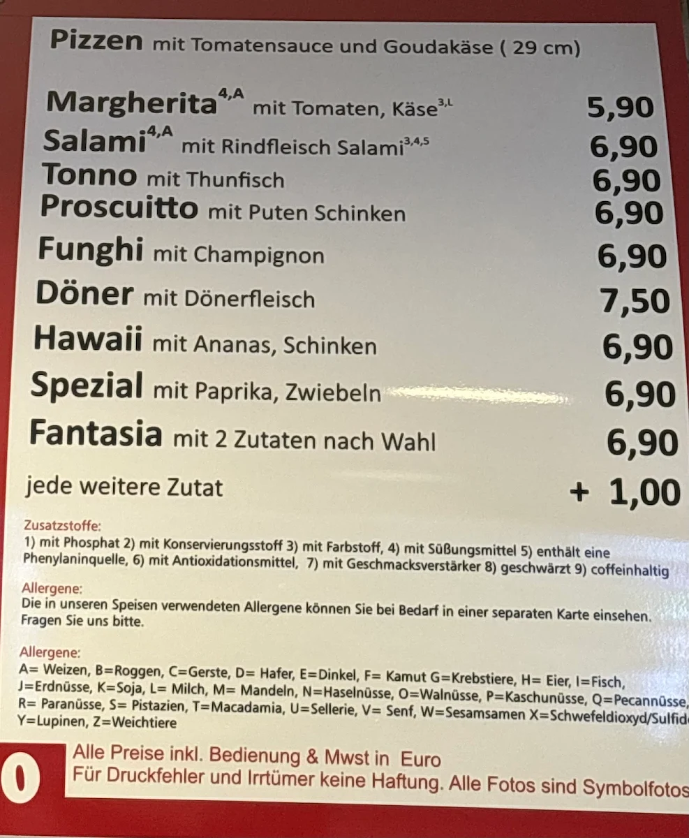 Speisekarte photo 3
