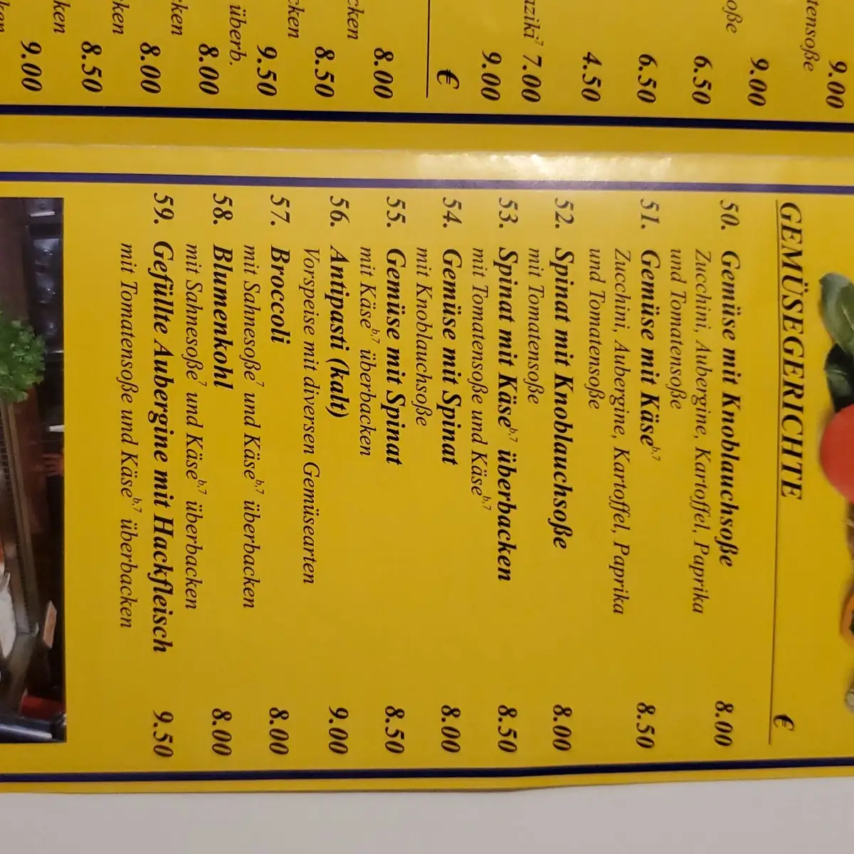 Speisekarte photo 2