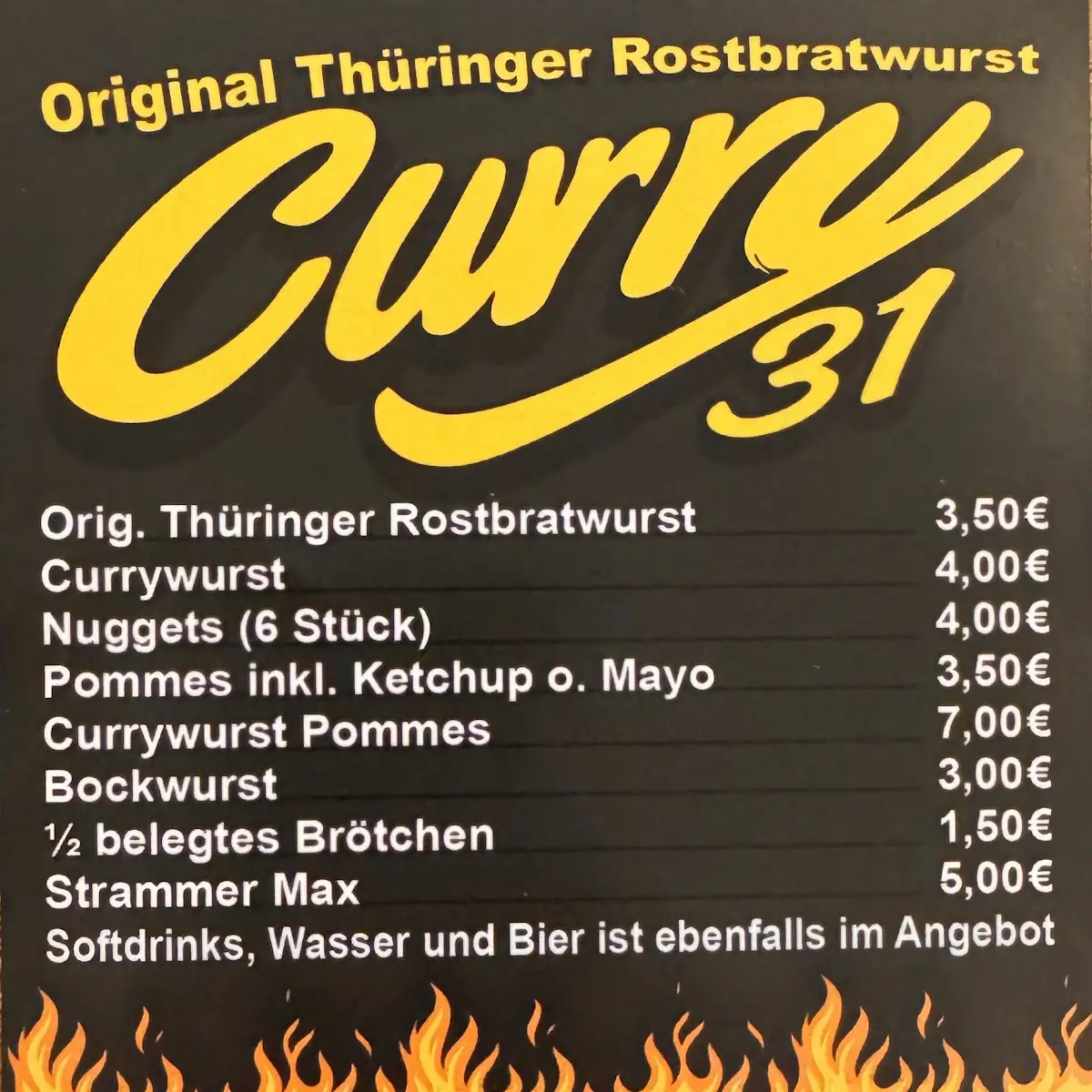 Speisekarte, Curry31