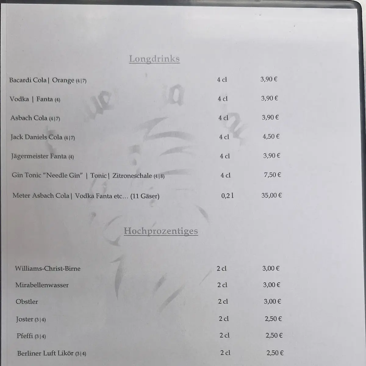 Speisekarte photo 3