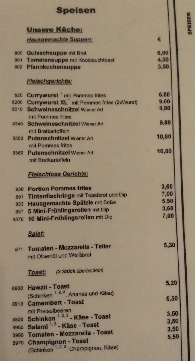 Speisekarte photo 2
