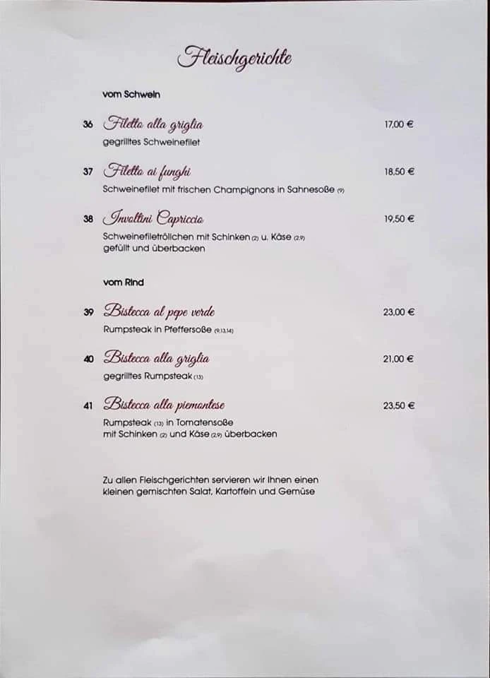 Speisekarte photo 2