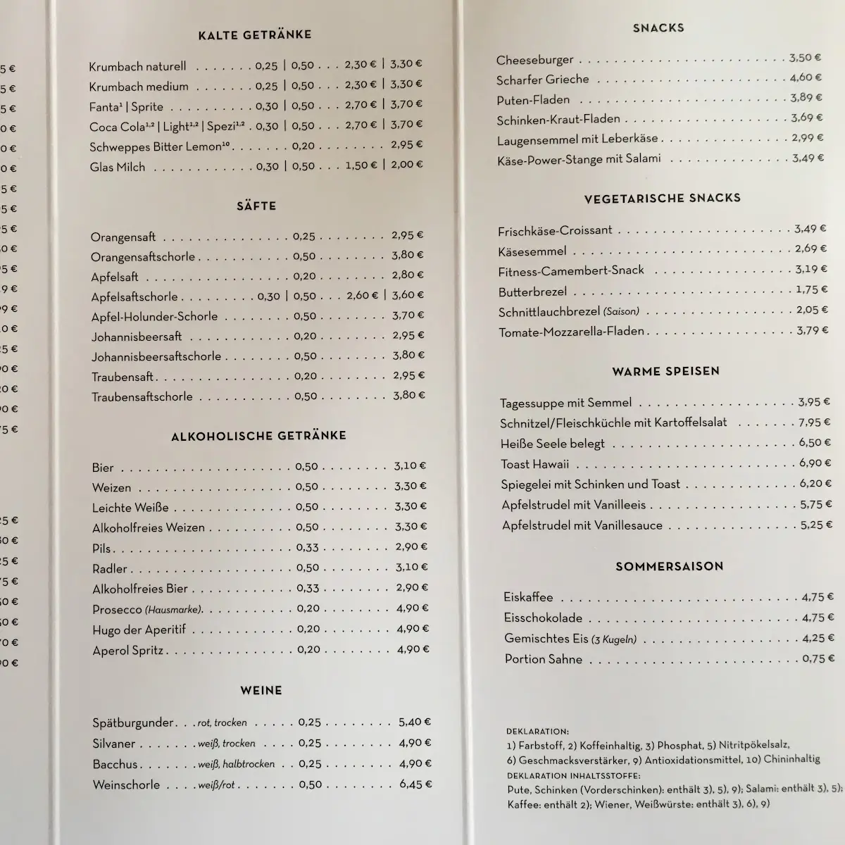 Speisekarte photo 3