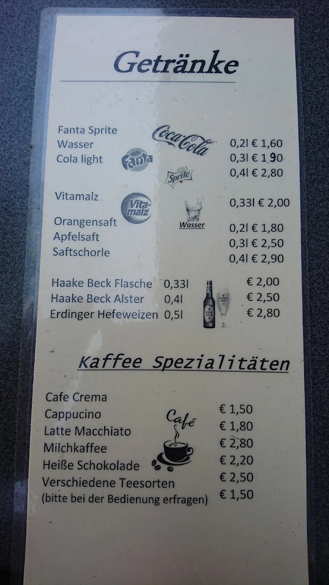 Speisekarte, City-Grill