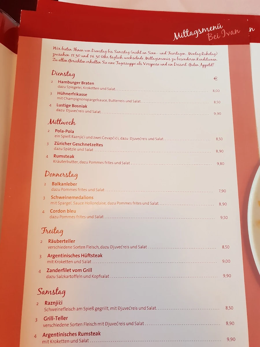Speisekarte photo 1
