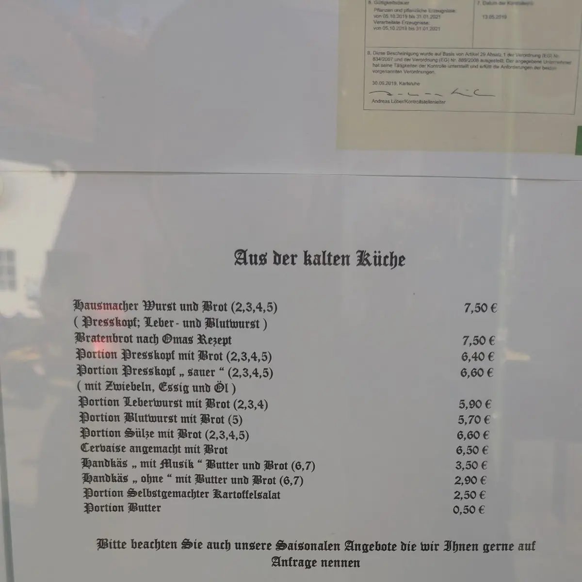 Speisekarte photo 4