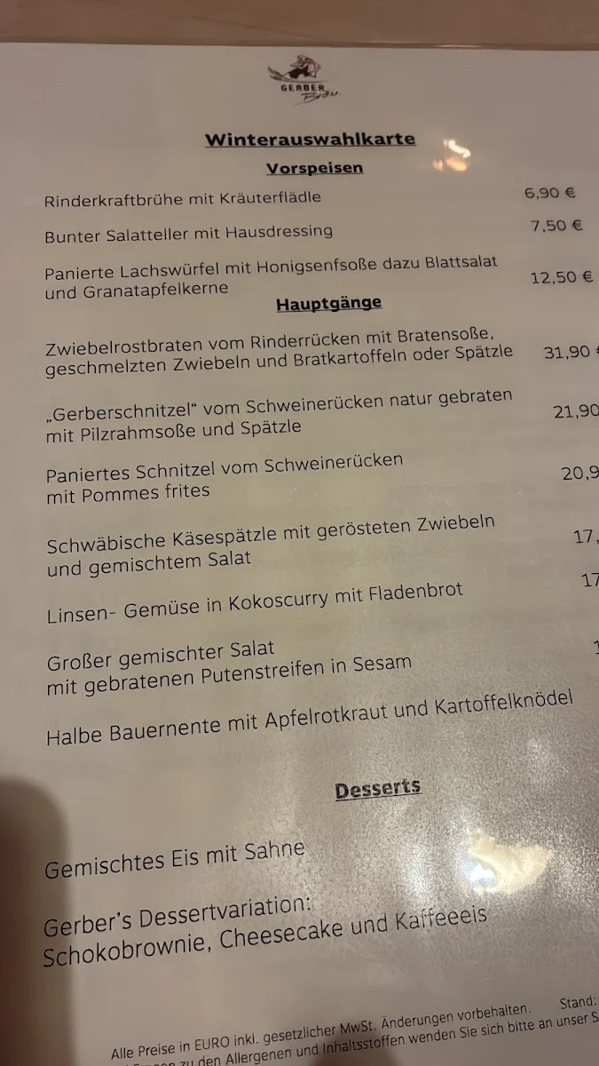 Speisekarte photo 1