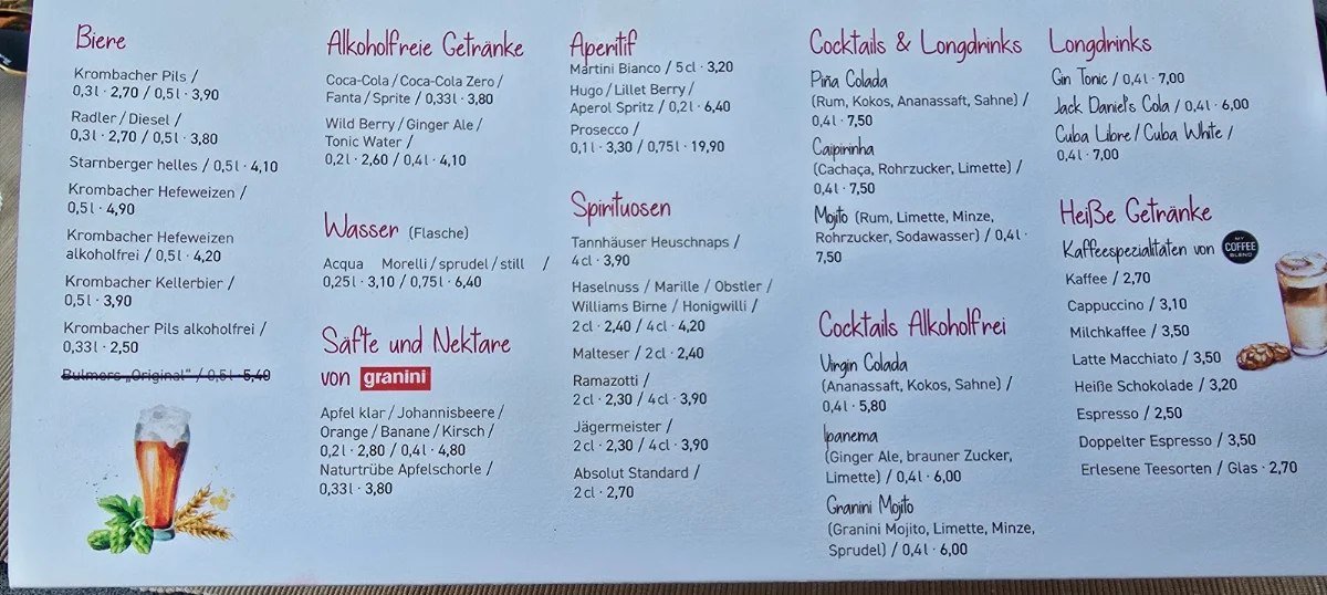 Speisekarte photo 2