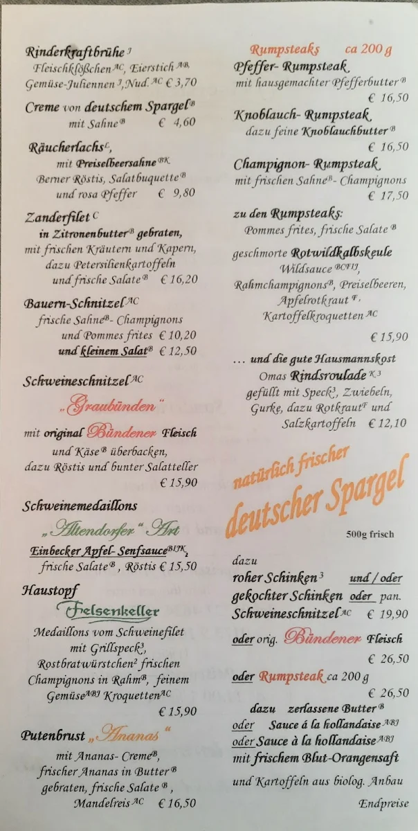 Speisekarte photo 1