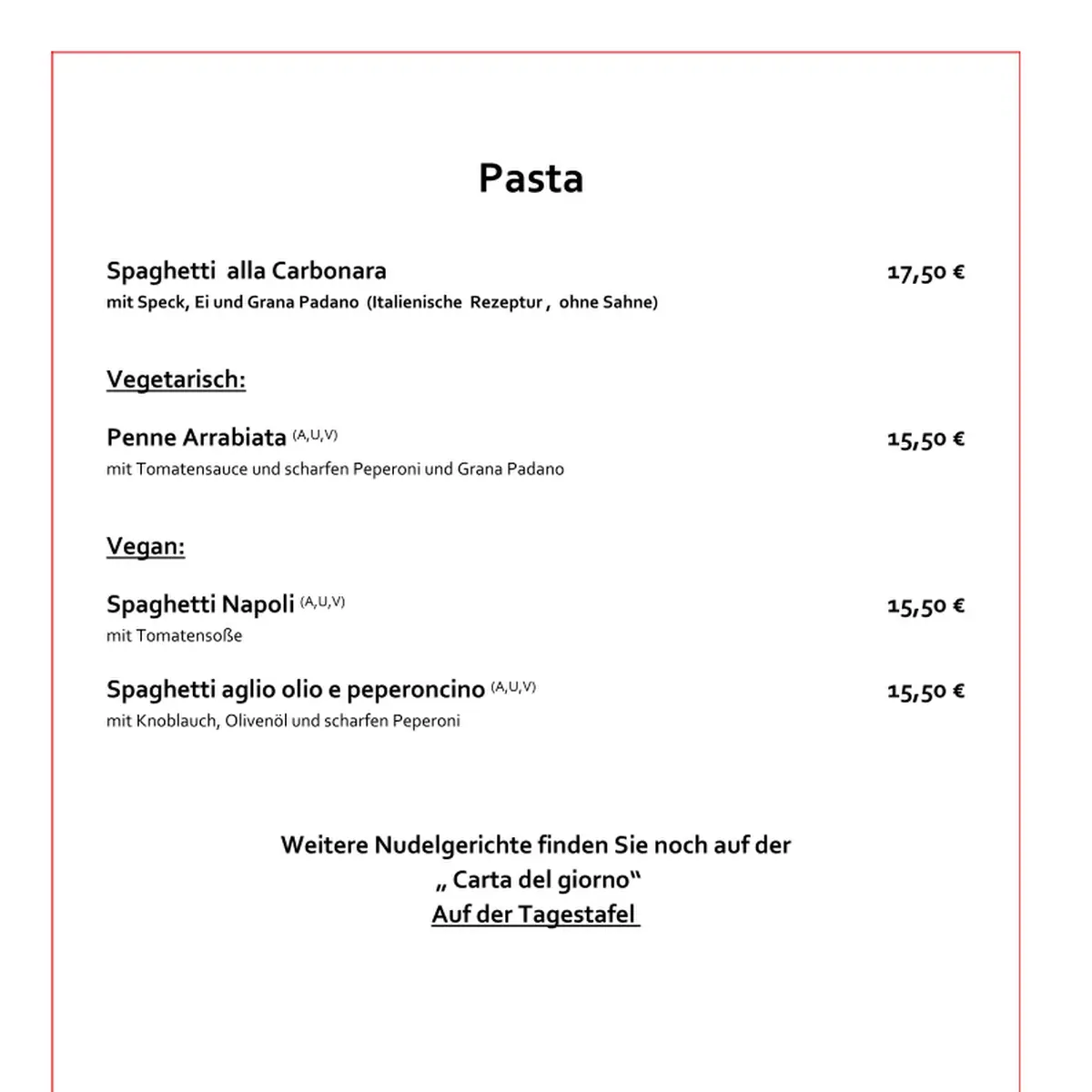 Speisekarte photo 6