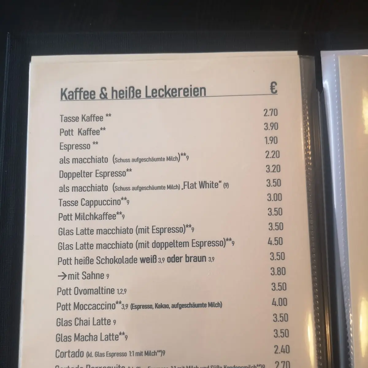 Speisekarte photo 3