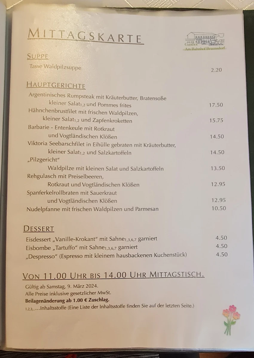 Speisekarte photo 3