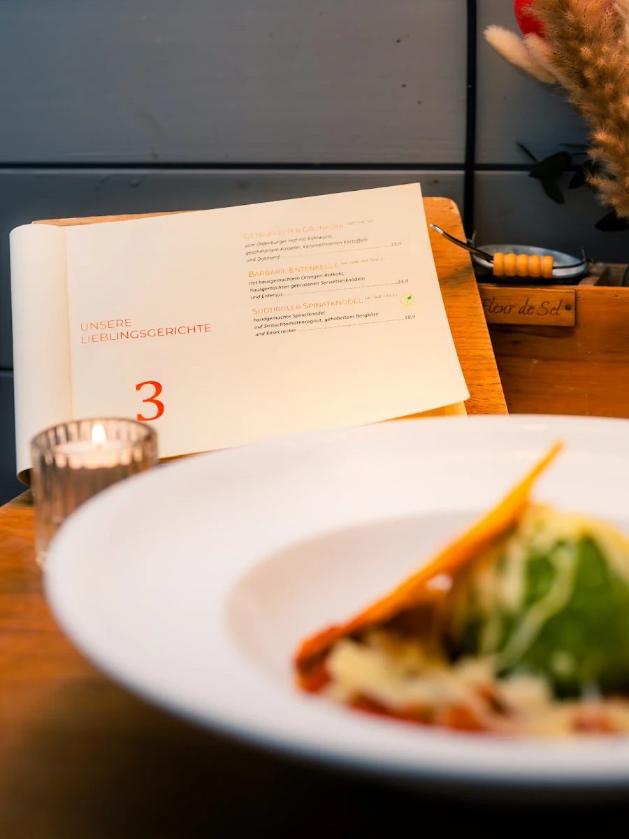 Speisekarte, Bistro engelke Pasta Olio Vino