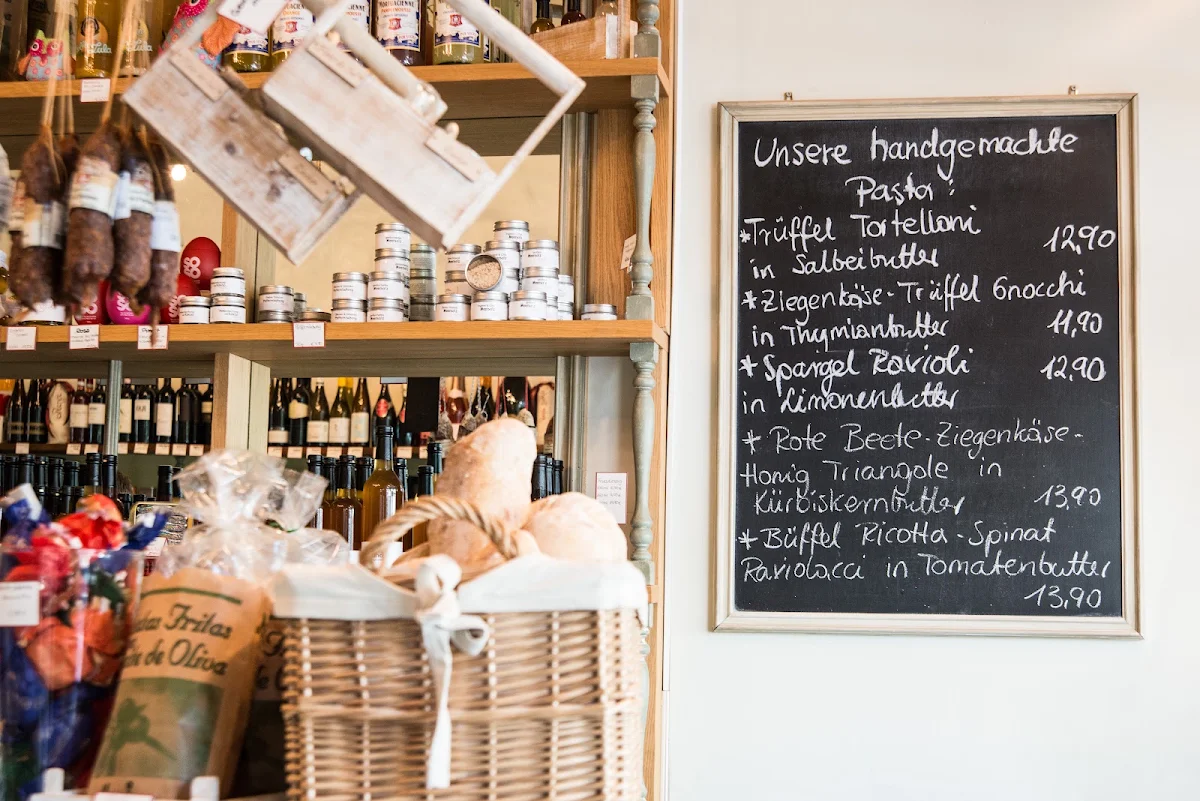Speisekarte, Bistro engelke Pasta Olio Vino
