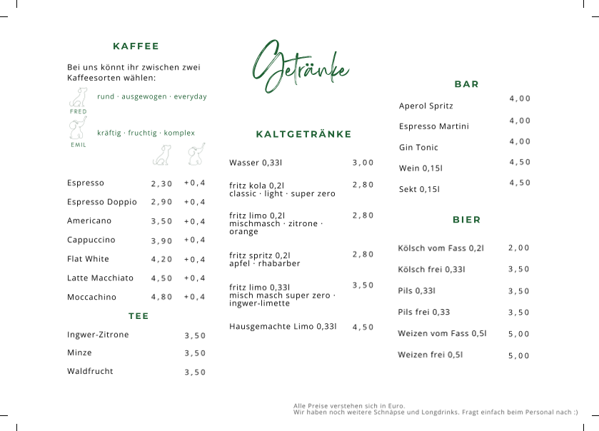 Speisekarte photo 1