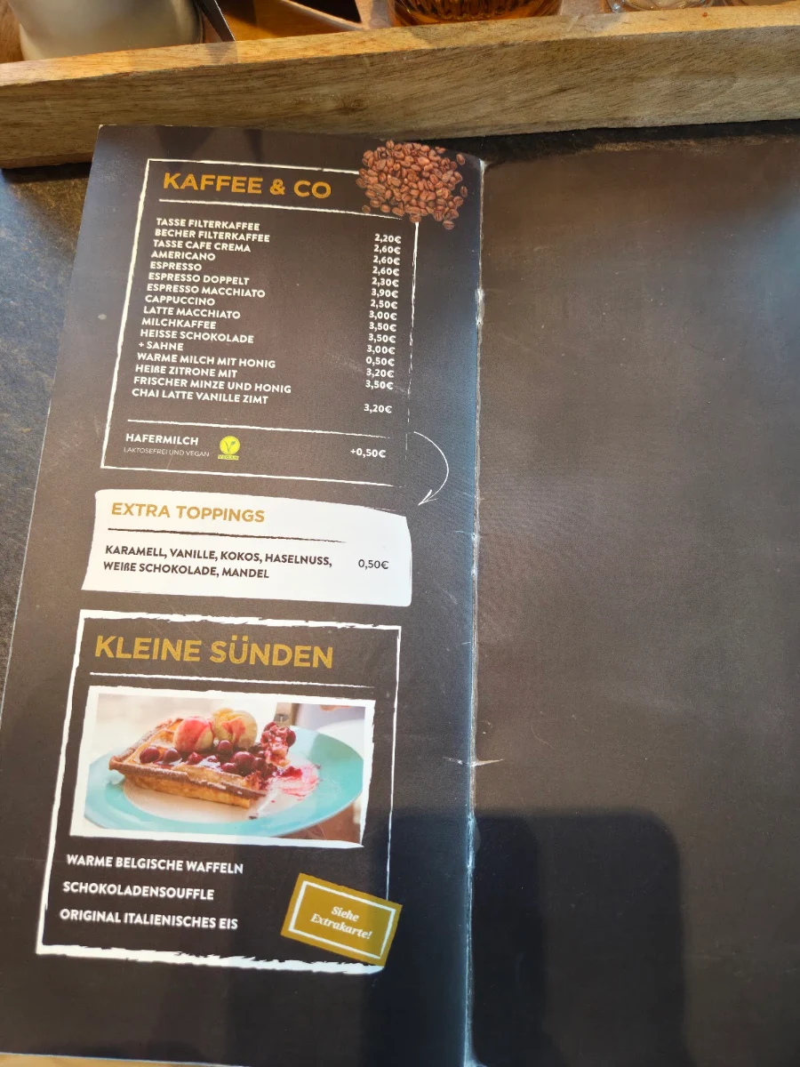 Speisekarte, P10 Restaurant - Cafe