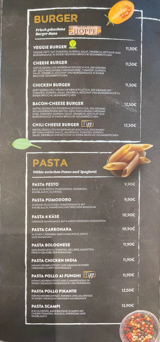 Speisekarte, P10 Restaurant - Cafe