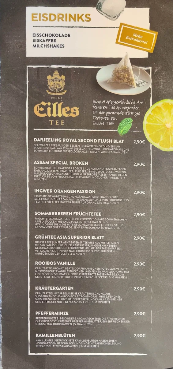 Speisekarte, P10 Restaurant - Cafe