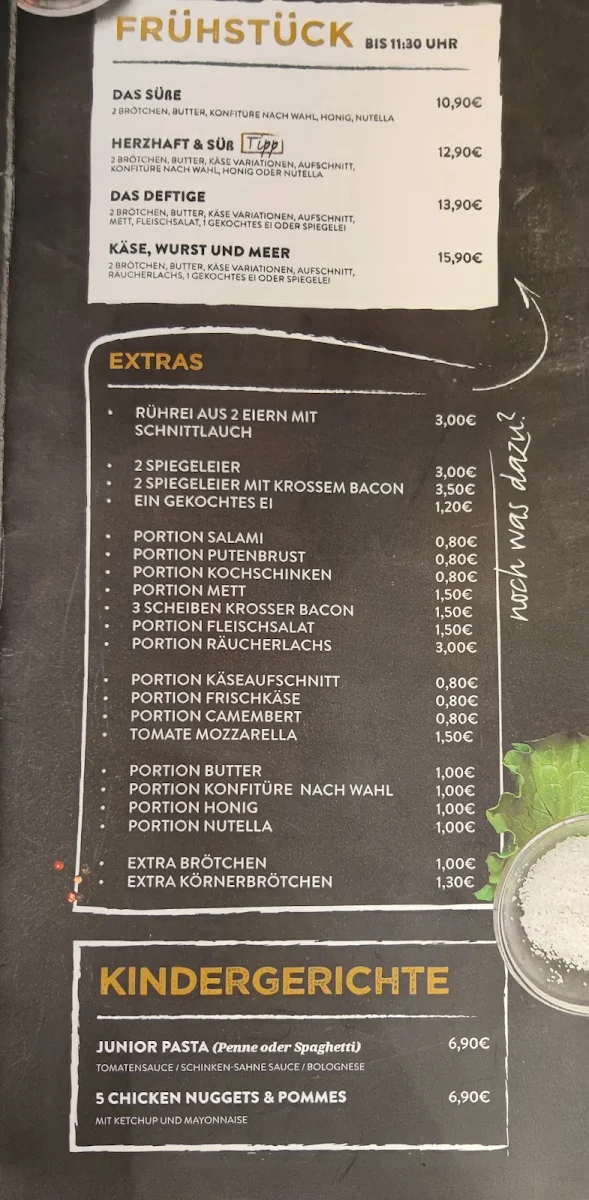 Speisekarte, P10 Restaurant - Cafe