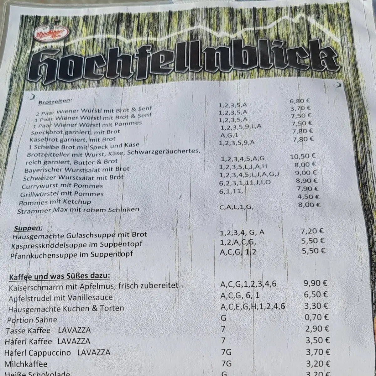 Speisekarte photo 3