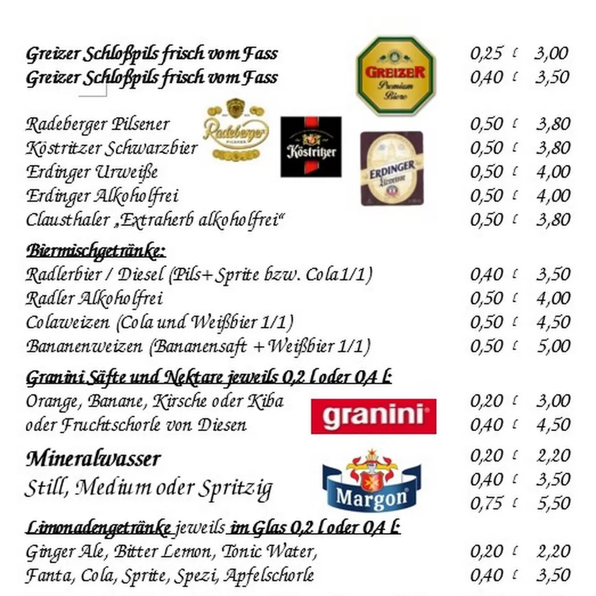 Speisekarte photo 1