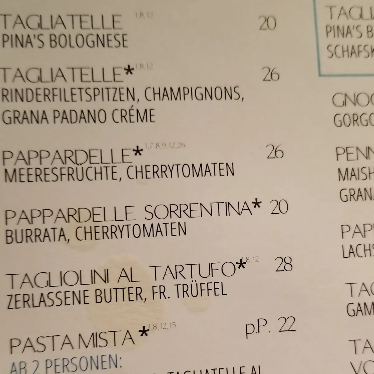 Speisekarte photo 3