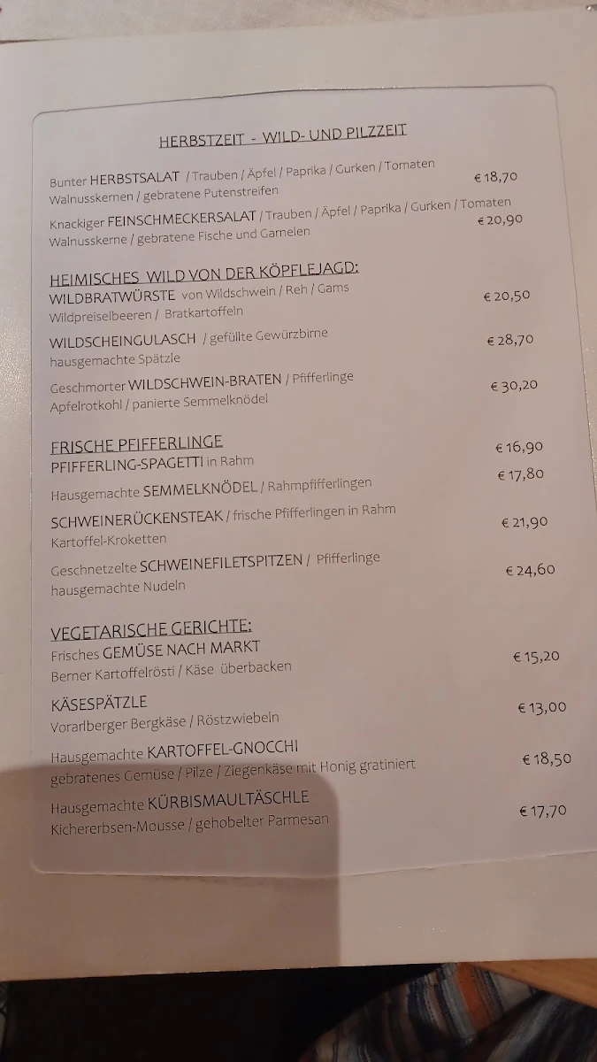 Speisekarte photo 1