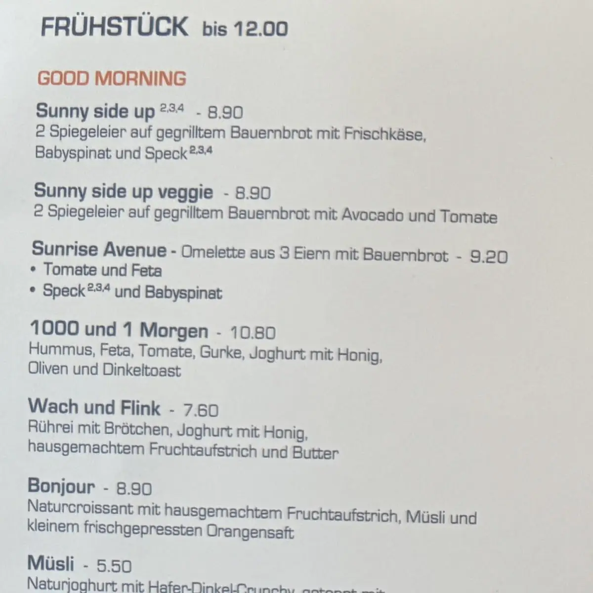 Speisekarte photo 5